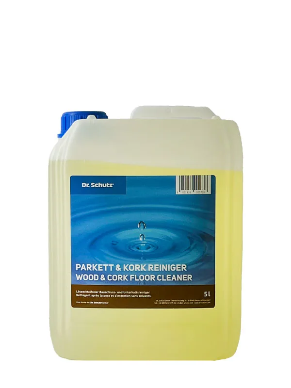 Dr. Schutz Parkett und Kork Reiniger 5 Liter Kanister Frontansicht