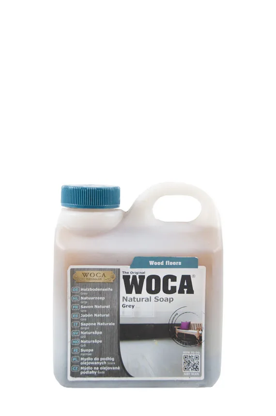 Woca HOLZBODENSEIFE NATURAL SOAP 1 L GRAU