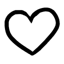 Gezeichnetes Herzsymbol