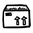 Gezeichnetes Paket